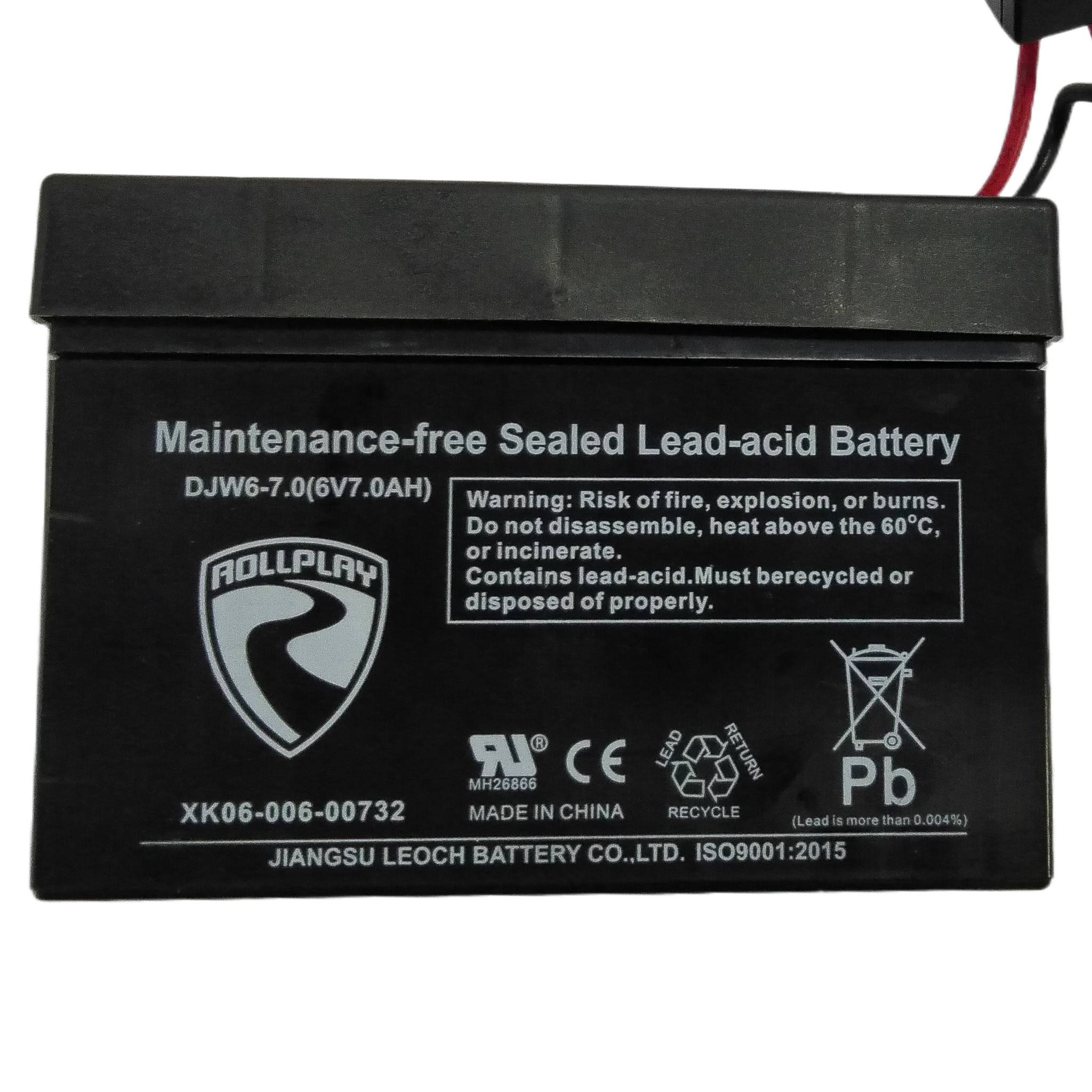 Una Batería Bateria Para Carro Electrico Barbie Vehículo Montable