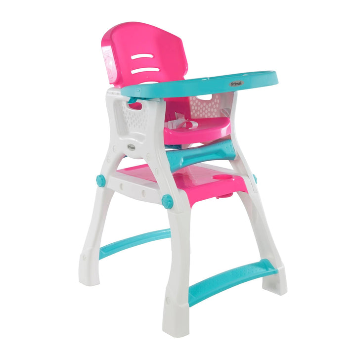 Silla Alta Prinsel Caddy 2 en 1 Rosa