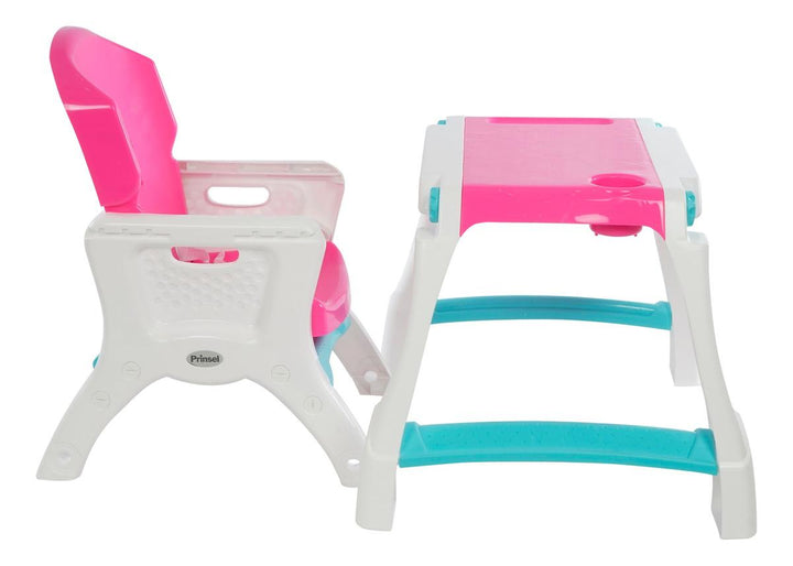 Silla Alta Prinsel Caddy 2 en 1 Rosa
