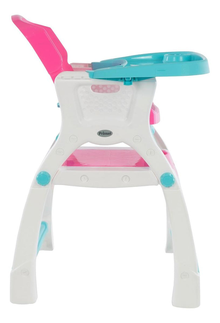 Silla Alta Prinsel Caddy 2 en 1 Rosa