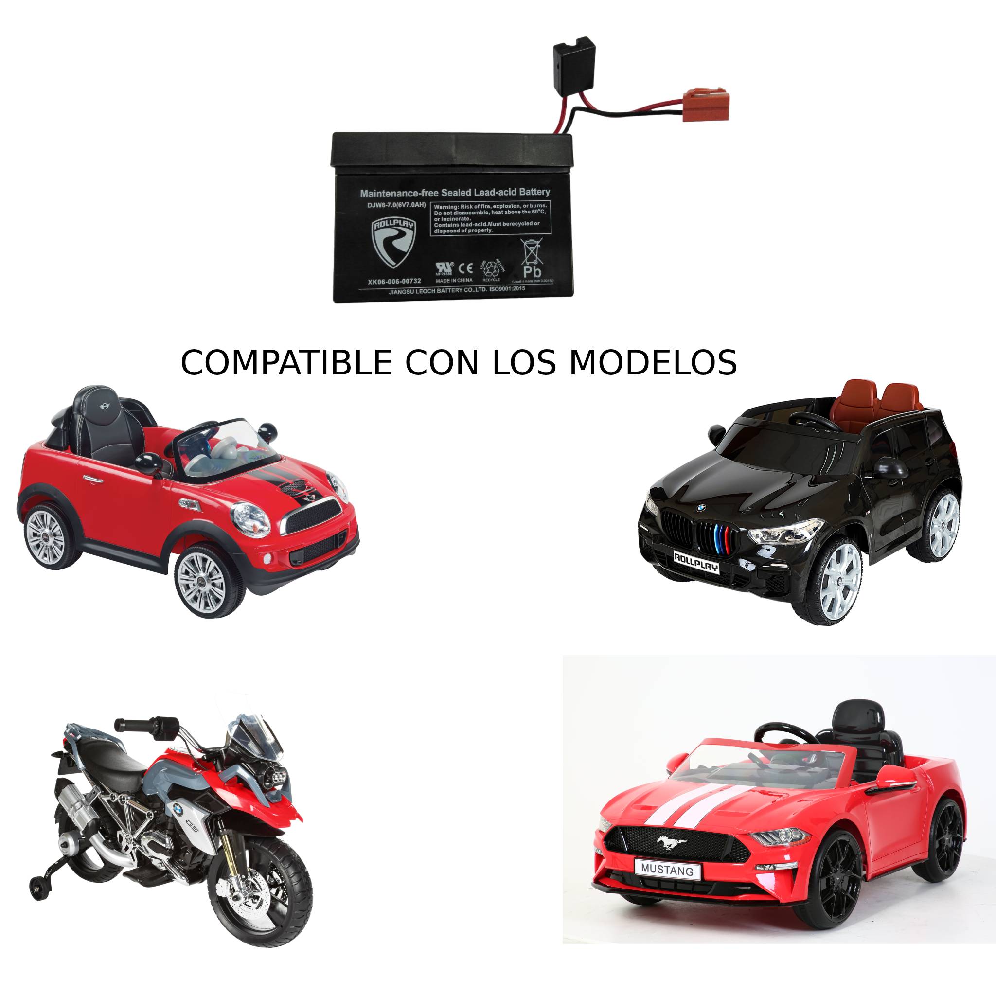 Bateria Prinsel 6 Volts para Auto Electrico Importado
